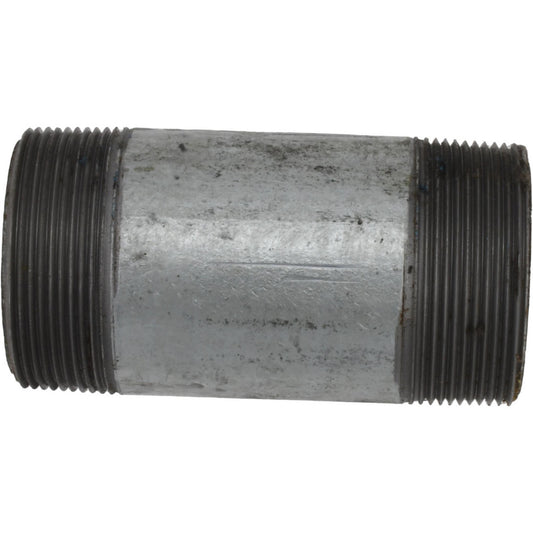 Anvil 0331038000 Galvanized Pipe Nipple 2", 4-1/2" Long, Schedule 40, Steel