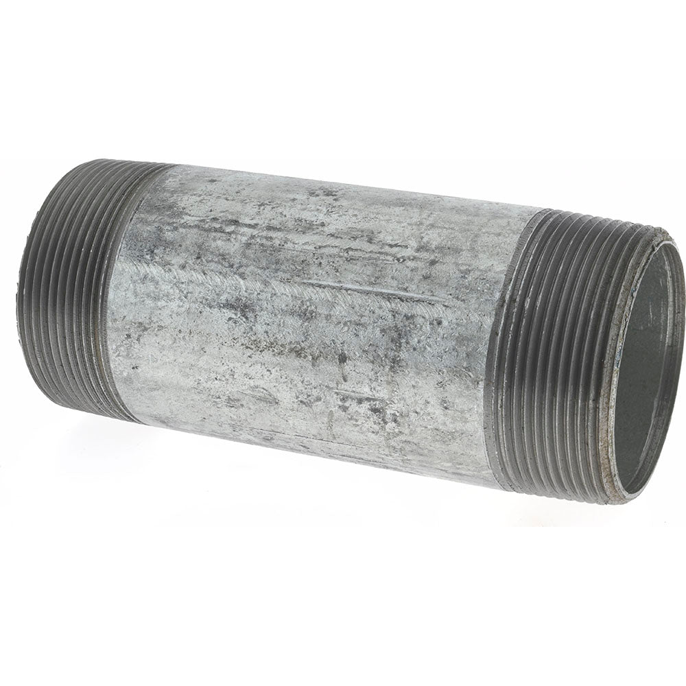 Value Collection NG09055 Galvanized Pipe Nipple 2", 5-1/2" Long, Schedule 40, Steel