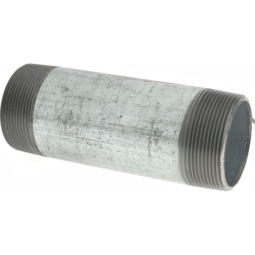 Value Collection NG09060 Galvanized Pipe Nipple 2", 6" Long, Schedule 40, Steel