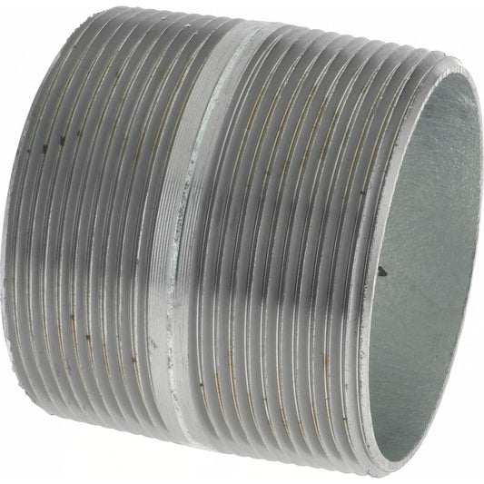 Value Collection NG11030 Galvanized Pipe Nipple 3", 3" Long, Schedule 40, Steel