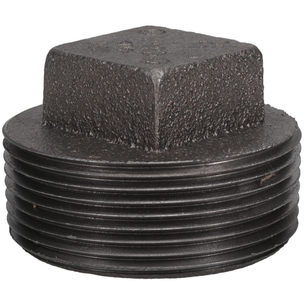 Anvil 0318902608 Black Square Plug 2-1/2", Threaded