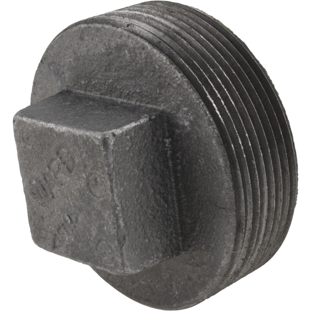 Anvil 0318902640 Black Square Plug 3", Threaded