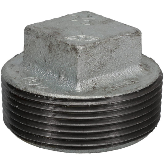 Value Collection G291 65 Malleable Iron Pipe Square Plug 2-1/2" Fitting