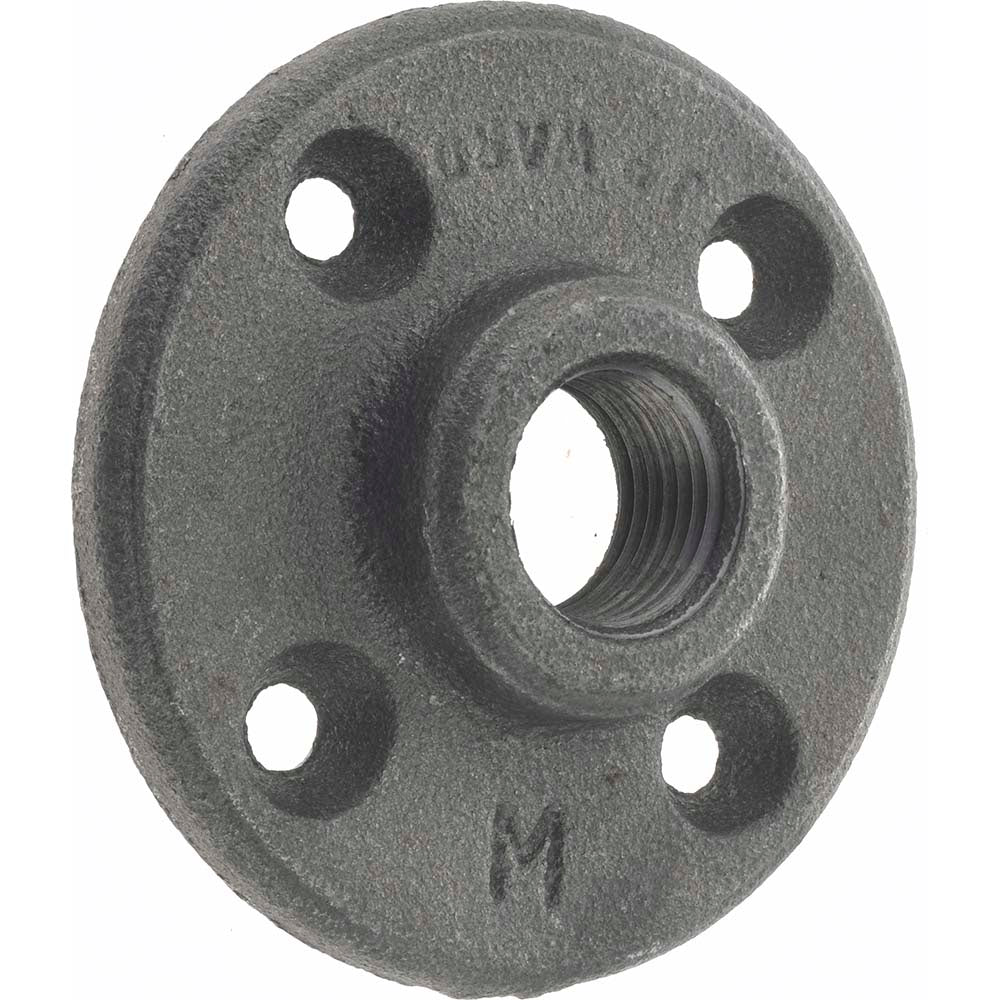 Anvil 0310105002 1/2" Pipe, 3" OD, 5/8" Hub Length, Black Floor Pipe Flange