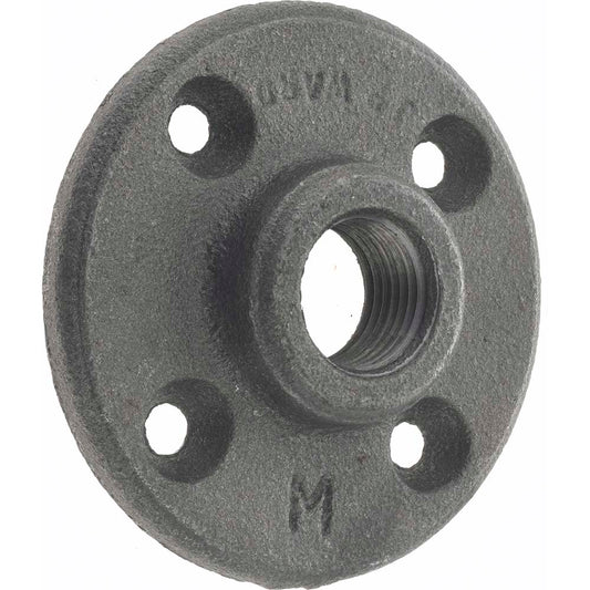 Anvil 0310105002 1/2" Pipe, 3" OD, 5/8" Hub Length, Black Floor Pipe Flange