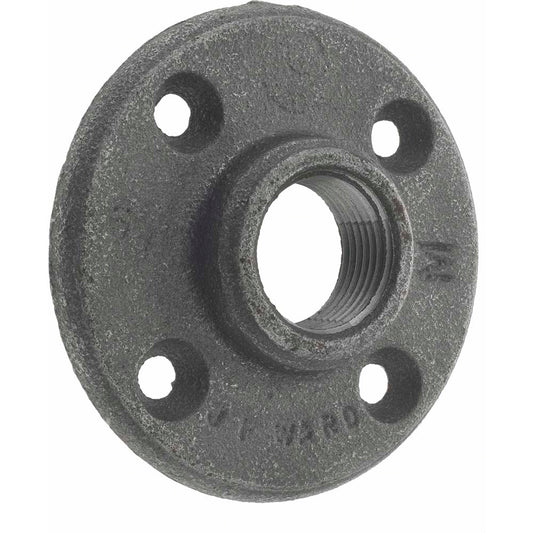 Anvil 0310105200 3/4" Pipe, 3-1/4" OD, 5/8" Hub Length, Black Floor Pipe Flange