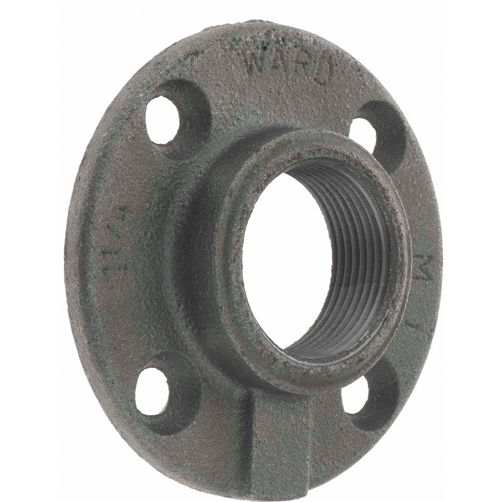 Anvil 0310105606 1-1/4" Pipe, 4" OD, 13/16" Hub Length, Black Floor Pipe Flange
