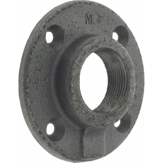 Anvil 0310105804 1-1/2" Pipe, 4-1/2" OD, 7/8" Hub Length, Black Floor Pipe Flange