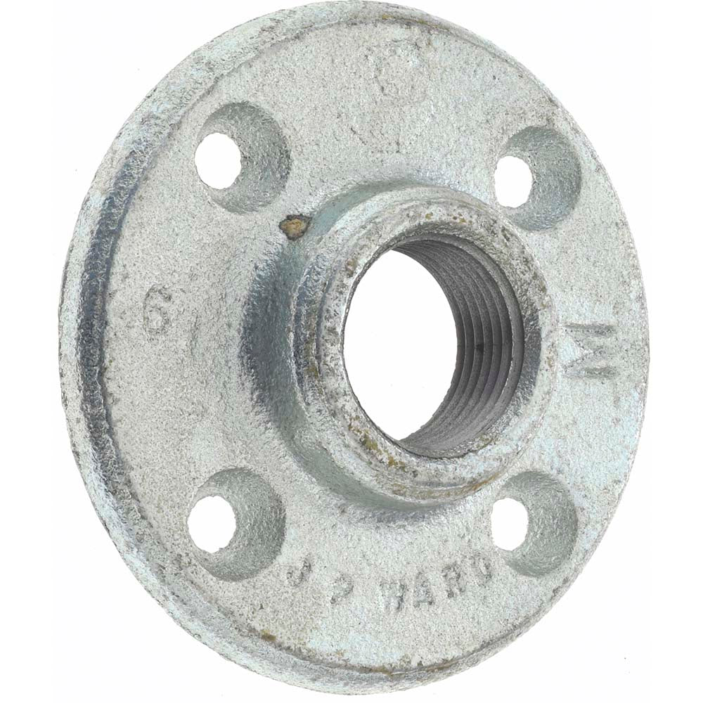 Anvil 0311105209 3/4" Pipe, 3-1/2" OD, 5/8" Hub Length, Galvanized Floor Pipe Flange
