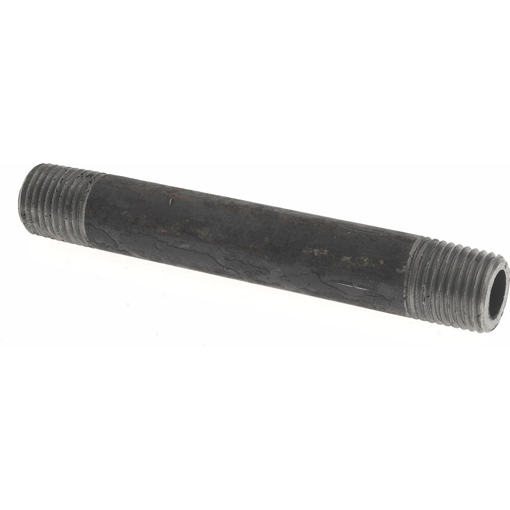 Value Collection 1/488.9BLKBN80 Black Pipe Nipple 1/4" Dia x 3-1/2" Long, Schedule 80