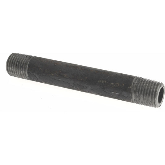 Value Collection 1/488.9BLKBN80 Black Pipe Nipple 1/4" Dia x 3-1/2" Long, Schedule 80