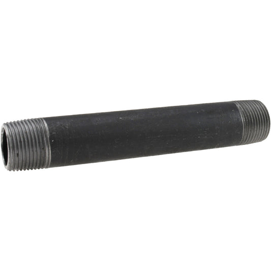 Value Collection 3/4152.4BLKBN80 Black Pipe Nipple 3/4" Dia x 6" Long, Schedule 80