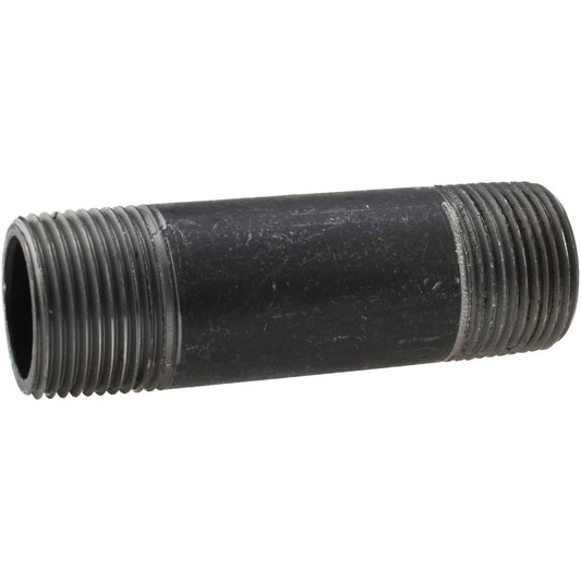 Value Collection 1101.6BLKBN80 Black Pipe Nipple 1" Dia x 4" Long, Schedule 80