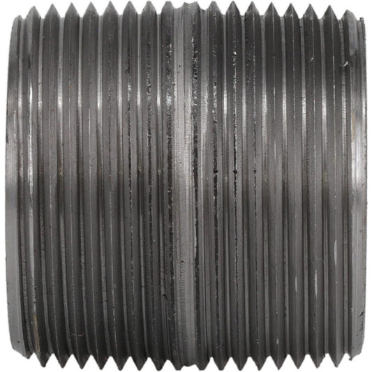Value Collection 11/441.275BLKCLOSE80 Black Pipe Nipple 1-1/4" Dia x 1-5/8" Long, Schedule 80