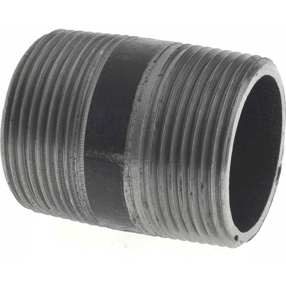 Value Collection 11/450.8BLKBN80 Black Pipe Nipple 1-1/4" Dia x 2" Long, Schedule 80