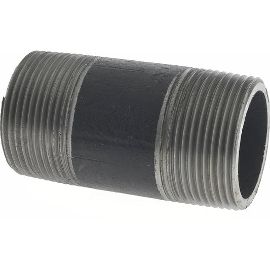 Value Collection 11/476.2BLKBN80 Black Pipe Nipple 1-1/4" Dia x 3" Long, Schedule 80