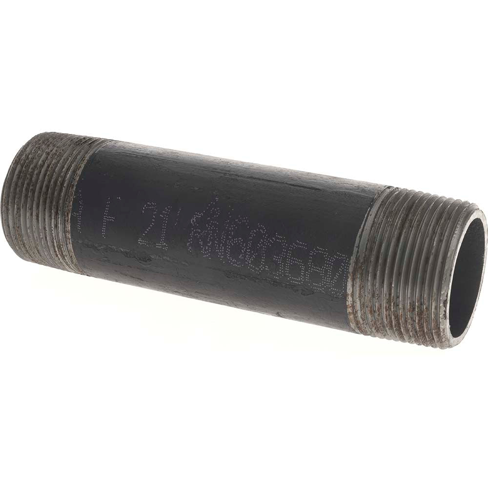 Value Collection 11/4139.7BLKBN80 Black Pipe Nipple 1-1/4" Dia x 5-1/2" Long, Schedule 80