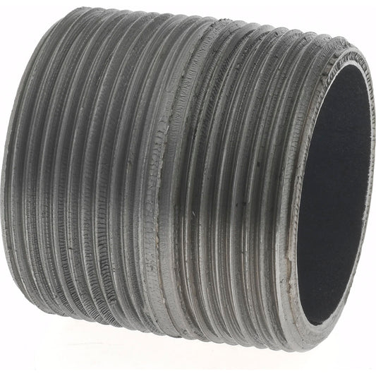 Value Collection 11/244.45BLKCLOSE80 Black Pipe Nipple 1-1/2" Dia x 1-3/4" Long, Schedule 80