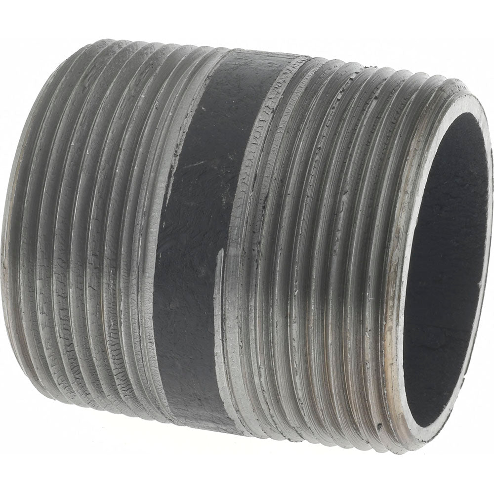 Value Collection 11/250.8BLKBN80 Black Pipe Nipple 1-1/2" Dia x 2" Long, Schedule 80