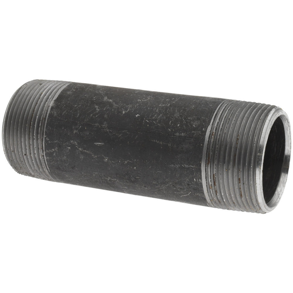 Value Collection 11/2127BLKBN80 Black Pipe Nipple 1-1/2" Dia x 5" Long, Schedule 80