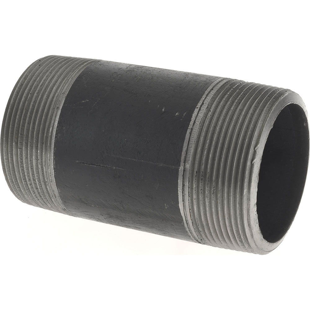 Value Collection 2101.6BLKBN80 Black Pipe Nipple 2" Dia x 4" Long, Schedule 80