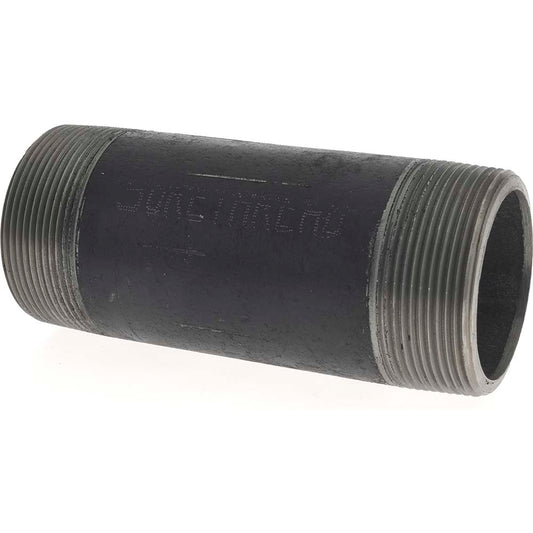 Value Collection 2139.7BLKBN80 Black Pipe Nipple 2" Dia x 5-1/2" Long, Schedule 80