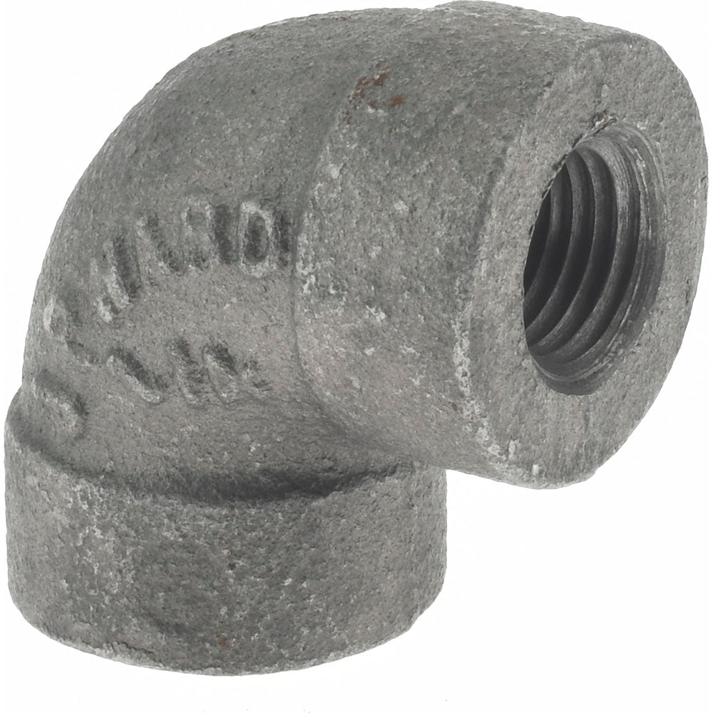 Value Collection B90 8 300# Size 1/4", Class 300, Malleable Iron Black Pipe 90&deg Elbow