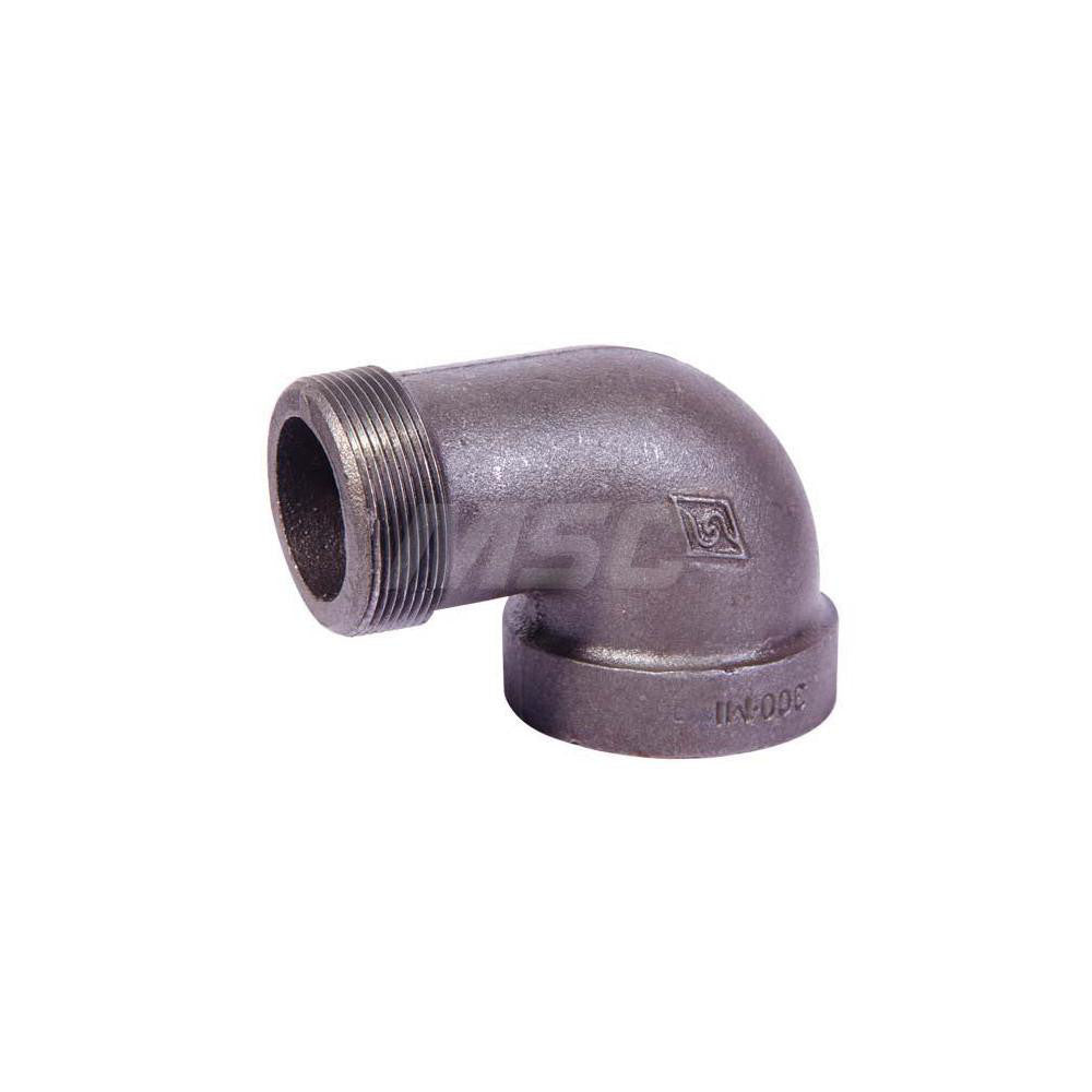 Value Collection B92 40 300# Black 90 &deg Street Elbow 1-1/2", Threaded