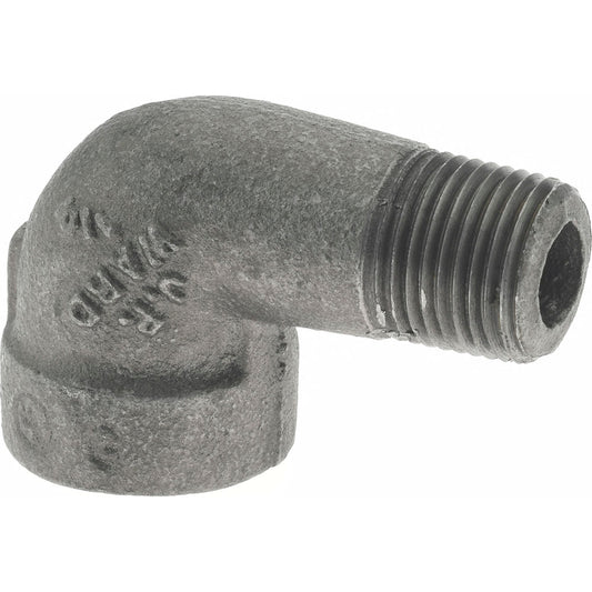 Value Collection B92 15 300# Black 90 &deg Street Elbow 1/2", Threaded