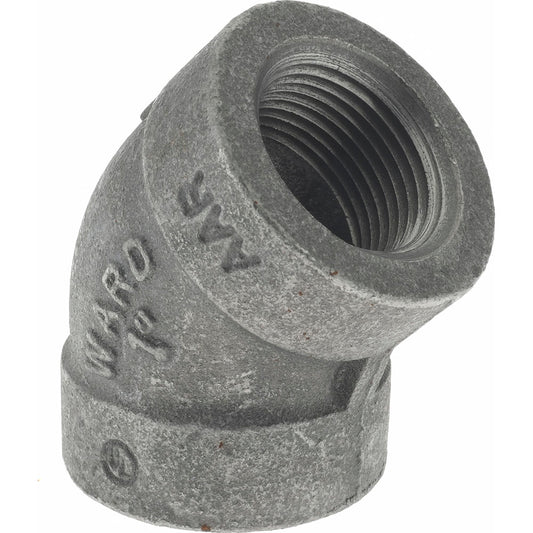 Value Collection B120 25 300# Black 45 &deg Elbow 1", Threaded