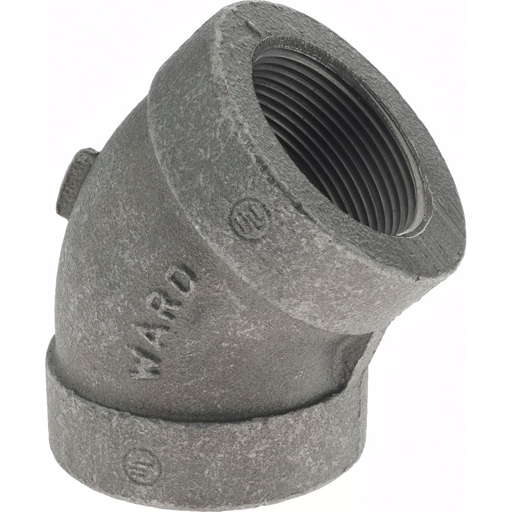 Value Collection B120 40 300# Black 45 &deg Elbow 1-1/2", Threaded