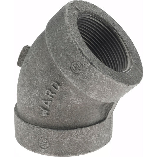 Value Collection B120 40 300# Black 45 &deg Elbow 1-1/2", Threaded