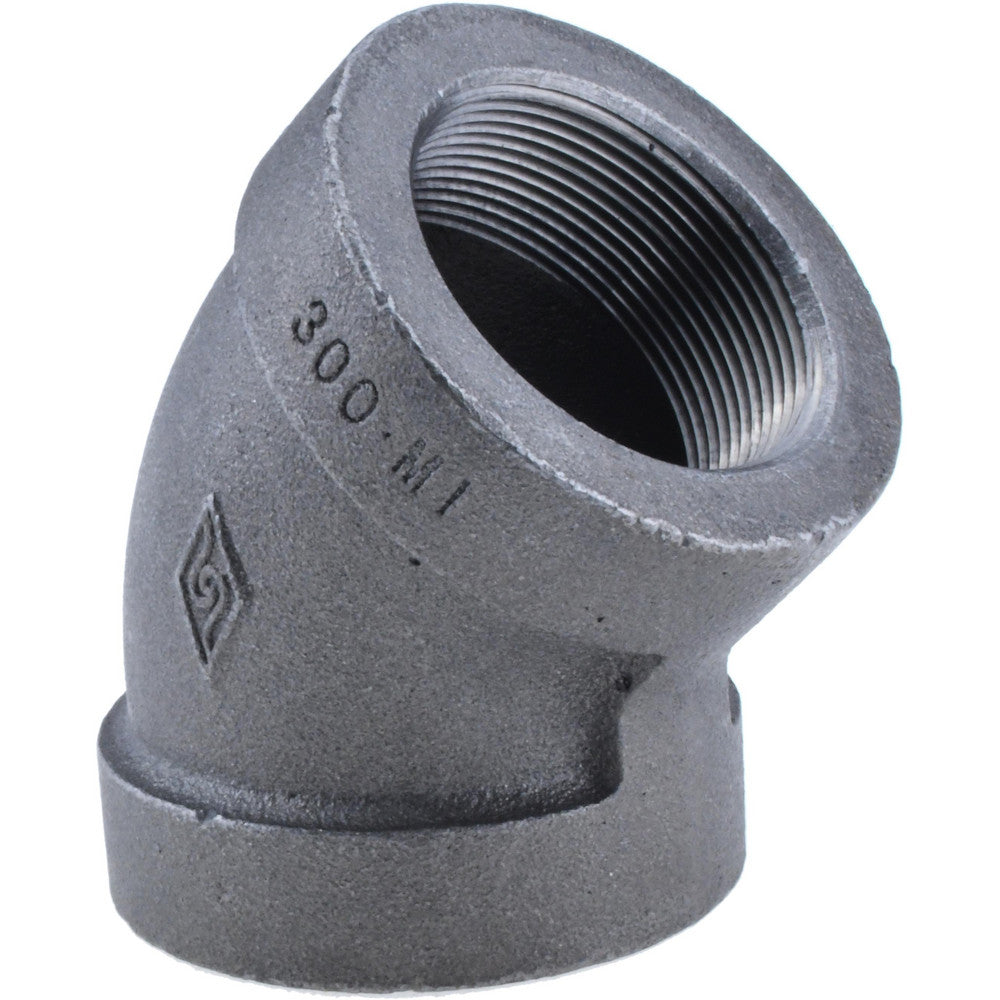 Value Collection B120 50 300# Black 45 &deg Elbow 2", Threaded