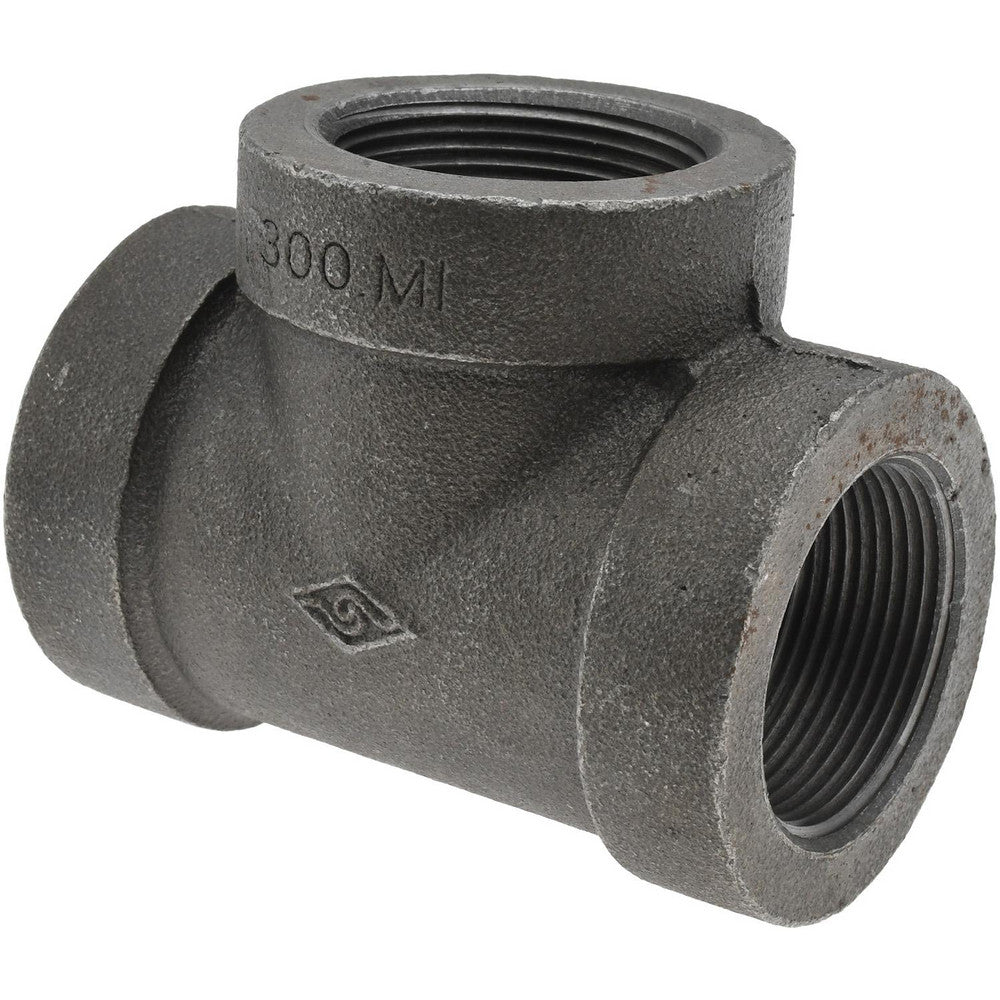 Value Collection B130 40 300# Black Tee 1-1/2", Threaded
