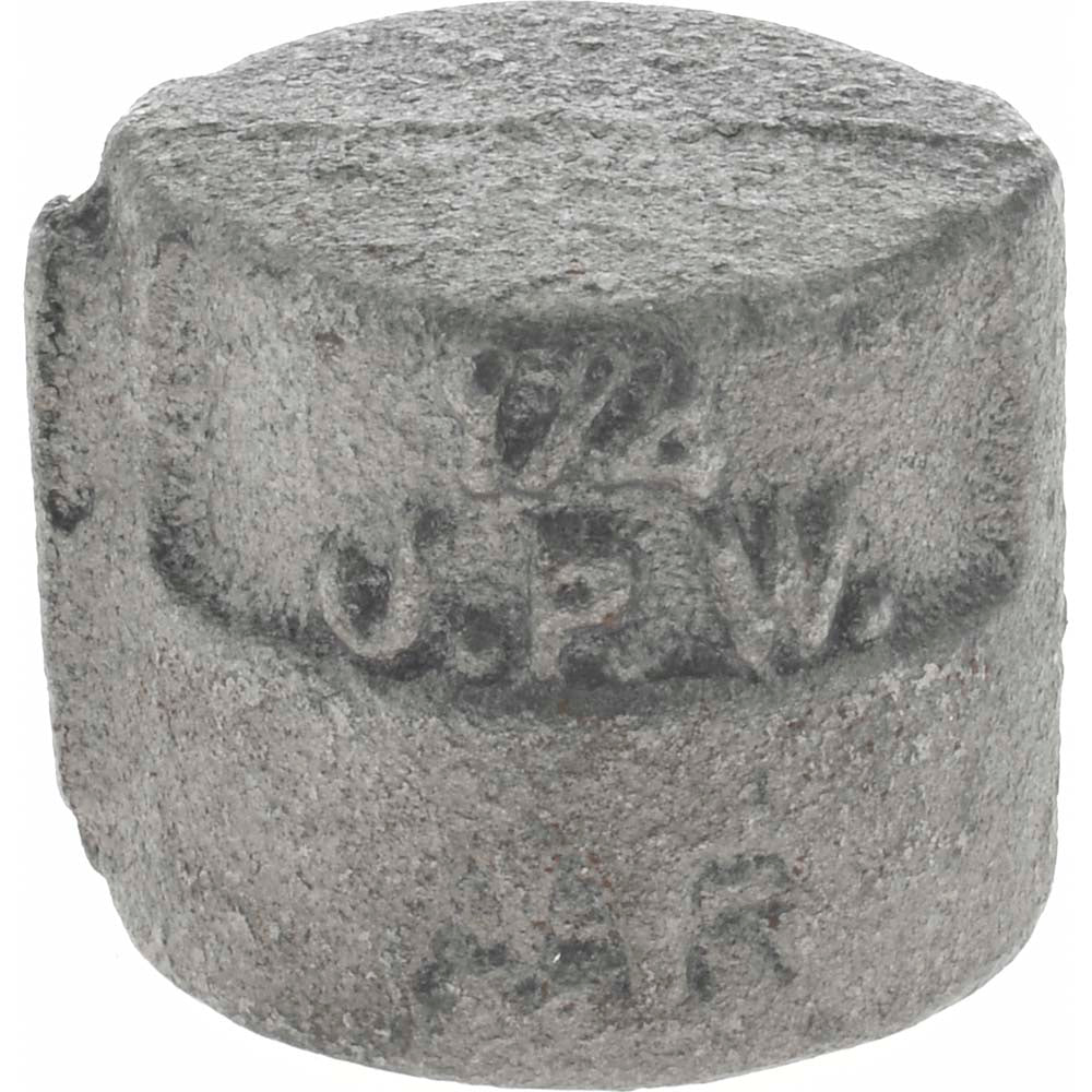 Value Collection B300 8 300# Black End Cap 1/4", Threaded