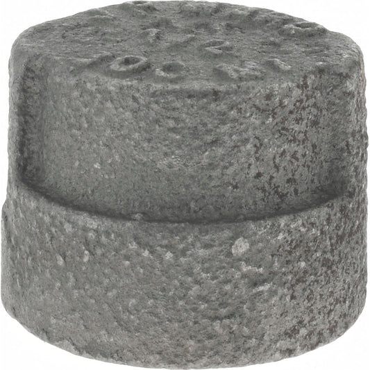 Value Collection B300 15 300# Black End Cap 1/2", Threaded