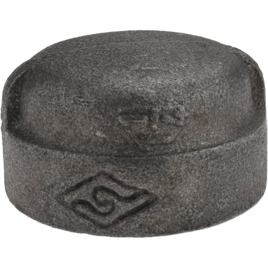 Value Collection B300 32 300# Black End Cap 1-1/4", Threaded