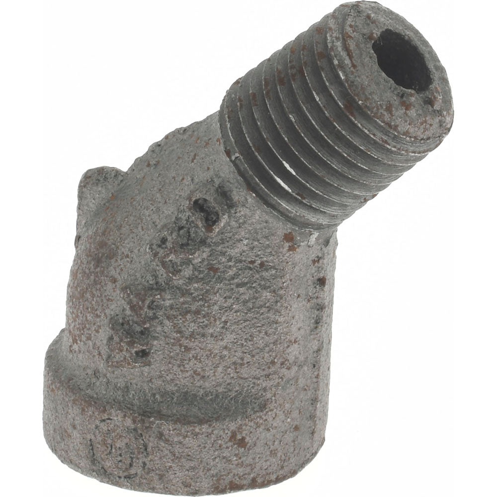 Value Collection B121 8 Black 45 &deg Street Elbow 1/4", Threaded