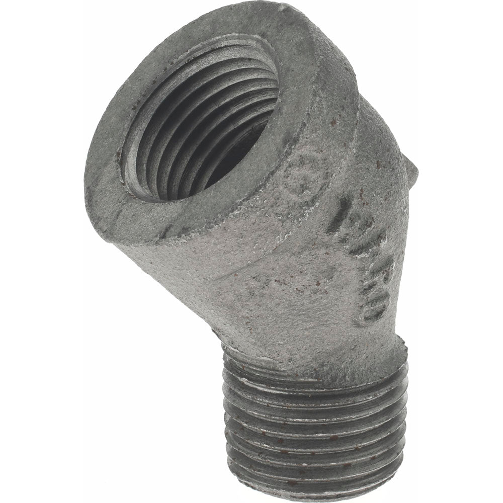 Value Collection B121 15 Black 45 &deg Street Elbow 1/2", Threaded