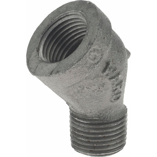Value Collection B121 15 Black 45 &deg Street Elbow 1/2", Threaded