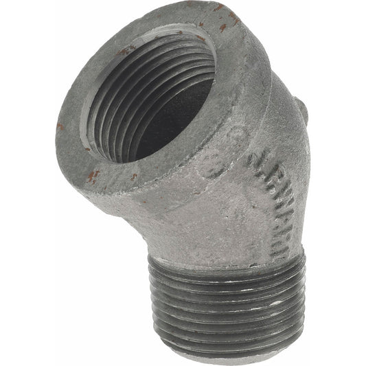 Value Collection B121 25 Black 45 &deg Street Elbow 1", Threaded