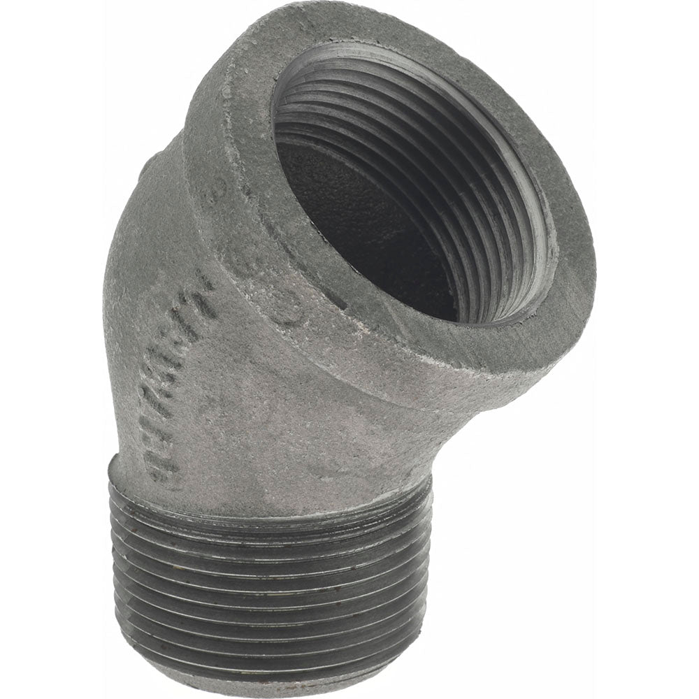 Value Collection B121 32 Black 45 &deg Street Elbow 1-1/4", Threaded