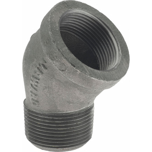 Value Collection B121 32 Black 45 &deg Street Elbow 1-1/4", Threaded