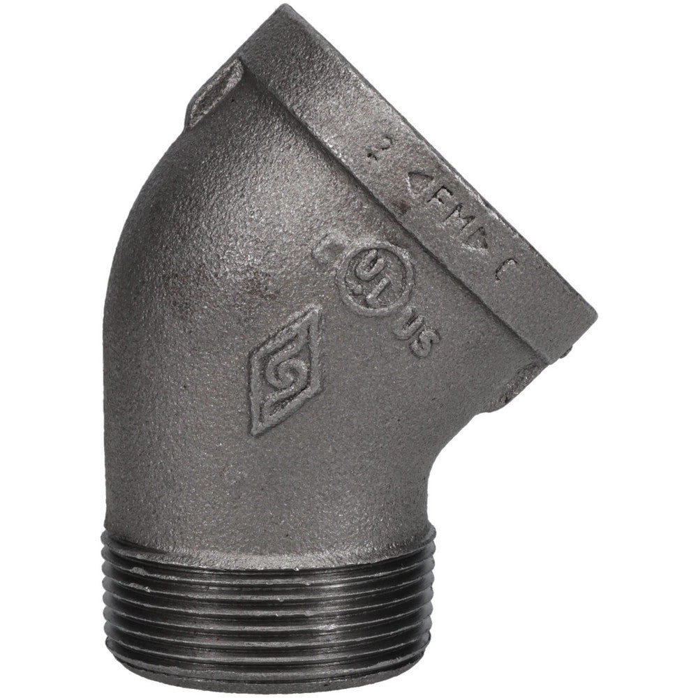 Value Collection B121 40 Black 45 deg Street Elbow 1-1/2", Threaded