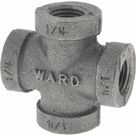 Value Collection B180 8 Black Cross 1/4", Threaded
