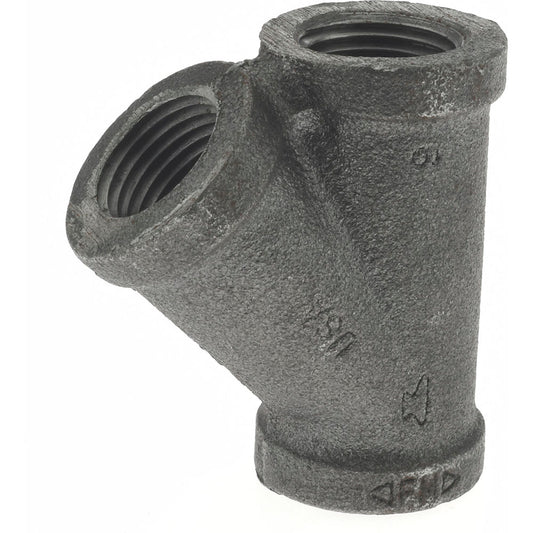 Value Collection B165 15 Black 45 &deg Lateral Y-Branch 1/2", Threaded