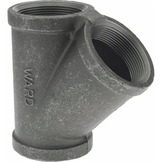Value Collection B165 50 Size 2", Class 150, Malleable Iron Black Pipe 45&deg Lateral Y-Branch