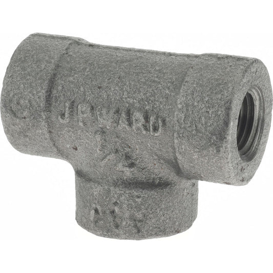 Value Collection B130 8 300# Black Tee 1/4", Threaded