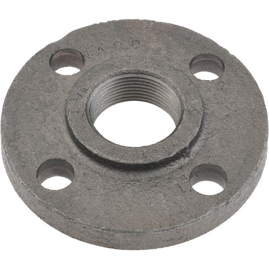 Anvil 0308002401 1-1/4" Pipe, 4-5/8" OD, 13/16" Hub Length, Iron Threaded Pipe Flange