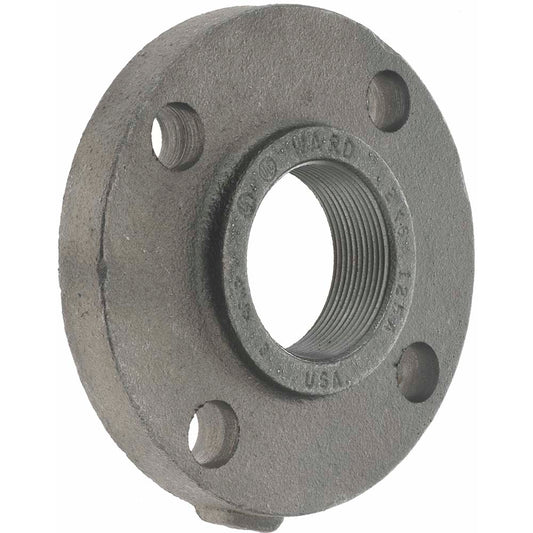 Anvil 0308002807 2" Pipe, 6" OD, 1" Hub Length, Iron Threaded Pipe Flange